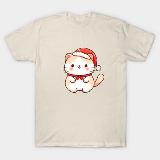 Cute Christmas Kitty Cat T-Shirt